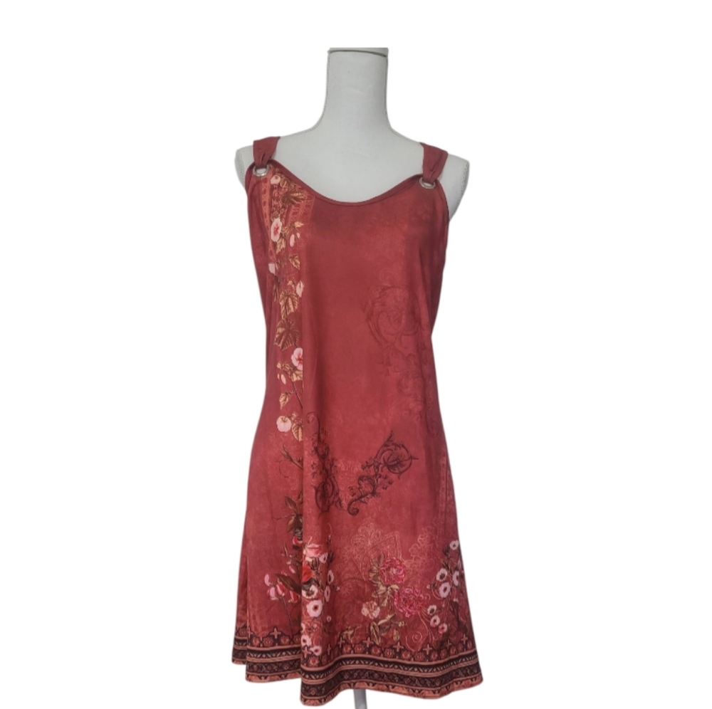 ETCYY Red Floral Dress